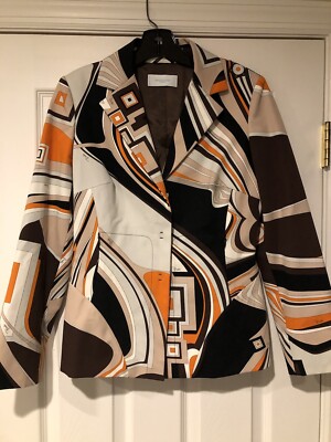 ジャケット・アウター EMILIO PUCCI Emilio Pucci Firenze Women's Blazer Jacket Size 40 EUC Made