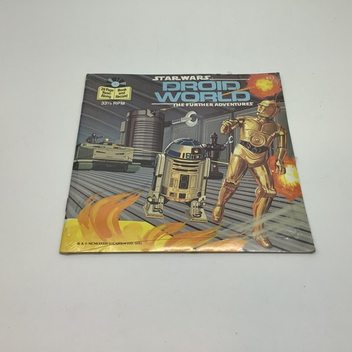 Star Wars Droid World The Further Adventures 33 1/3 RPM Book & Record SEALED '83 - Picture 1 of 3