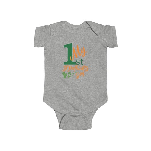 First St. Patrick's Day Infant Fine Jersey Bodysuit - Picture 4 of 19