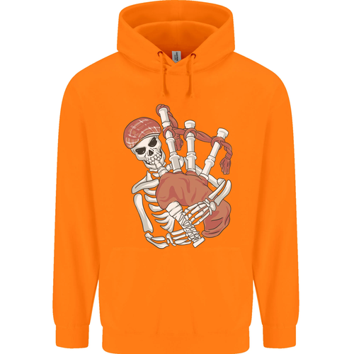 A Skeleton Playing the Bagpipes Childrens Kids Hoodie - Picture 29 of 88
