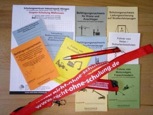 Fertiger Staplerschein Gabelstaplerschein Frontstapler Schubmaststapler Quersitz - Bild 3 von 4