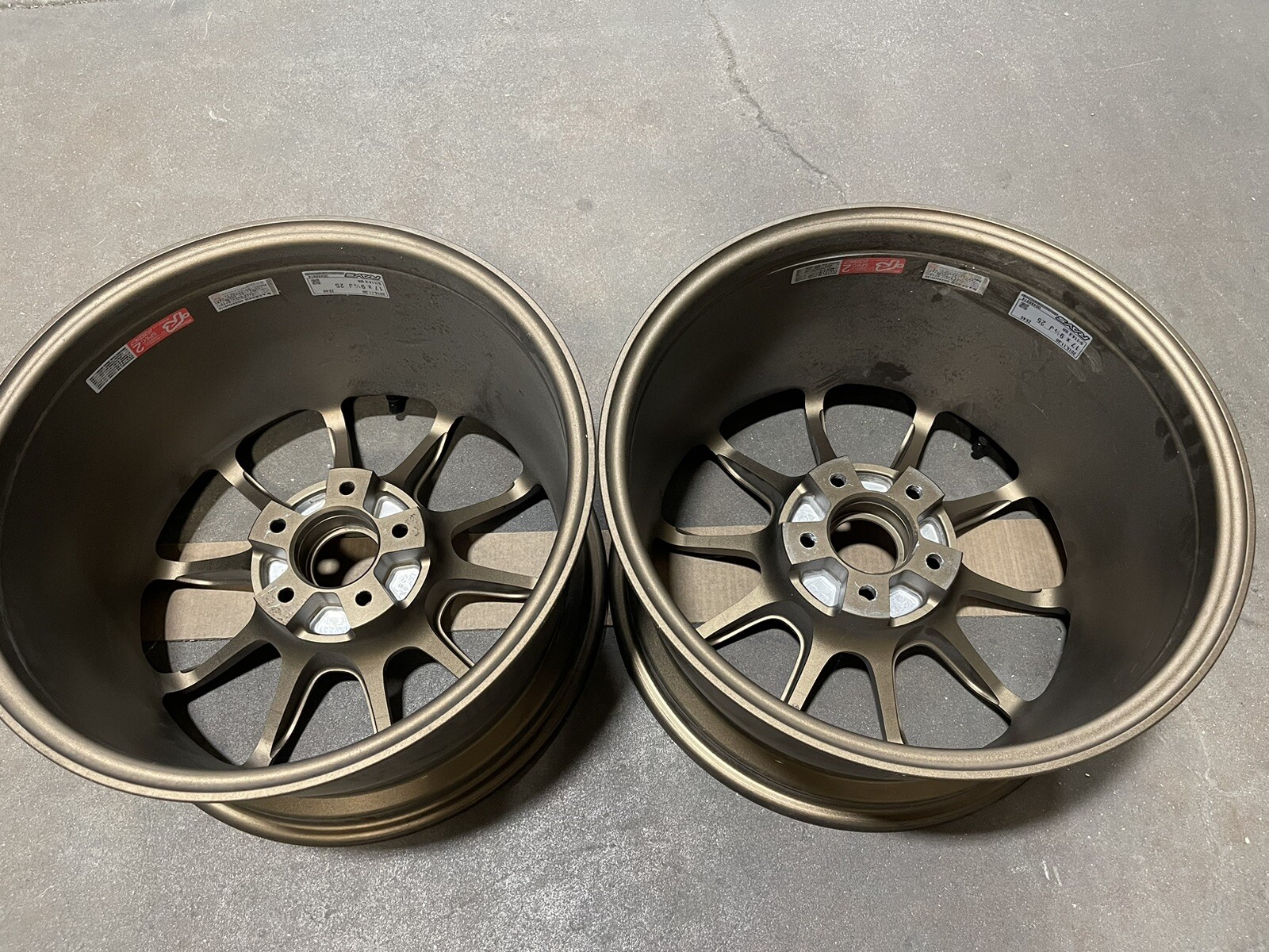 VOLK RAYS ZE40 17x9.5 +25 5x114.3 Bronze S2000 NSX RX7 240SX