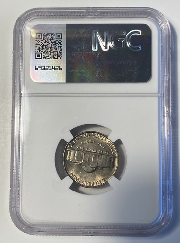 🔥 1956 Jefferson Nickel 5c Coin Mint State NGC MS 66 🔥 - Picture 2 of 2