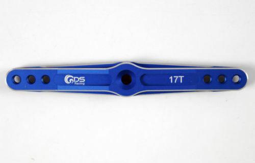 Servo brazo de aleación GDS Racing 17T azul para HPI Baja 5B 5T Losi 5T DBXL Rcmk XCR - Imagen 2 de 12