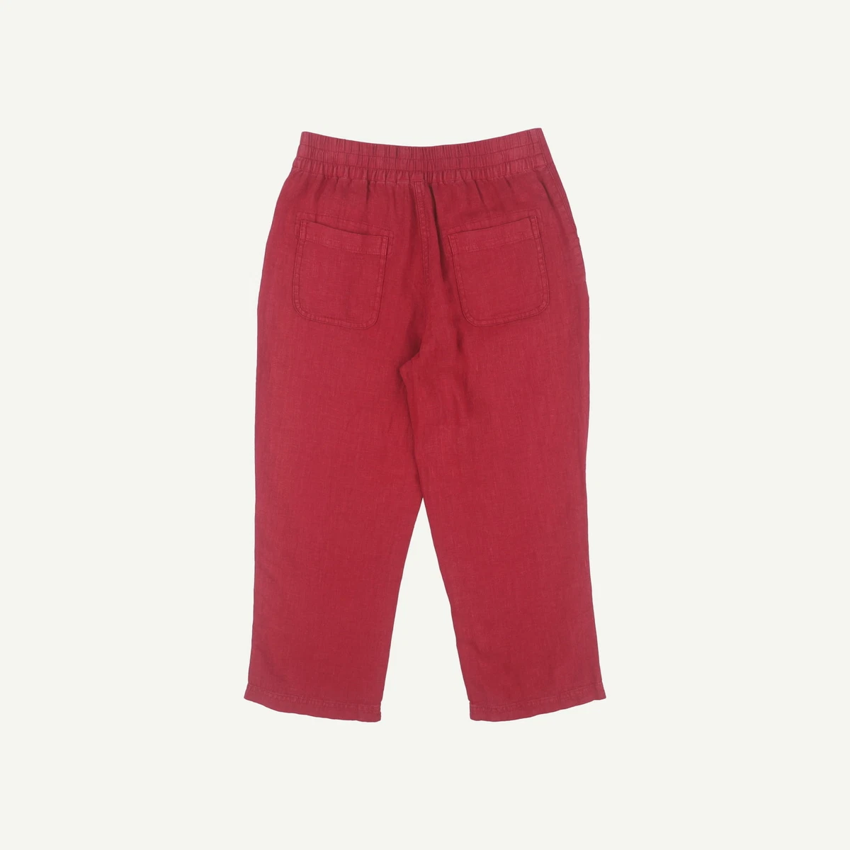 Ladies red linen clearance trousers