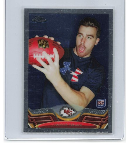 Travis Kelce 2013 Topps Chrome Football Rookie RC #118-KC CHIEFS *TAYLOR SWIFT - Picture 1 of 2