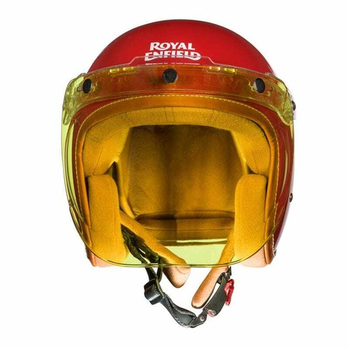 Royal Enfield "CLASSIC BOBBER" DOT Certified Open Face Motorcycle Helmets - Foto 17 di 38