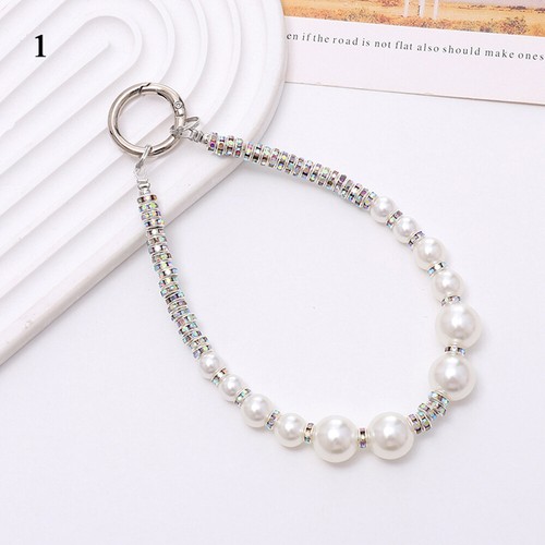 Niedliches Handy-Glitzer-Perlen-Strass-Diamant-Armband Kette Anti-Verlust- ↑ - Zdjęcie 7 z 15