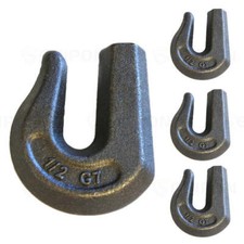 GRIPON (Pack of 4) 1/2" Weld-On Forged Clevis Grab Chain Hooks - Grade 70
