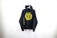 Vintage Disney Mens Medium Faded Spell Out The Lion King Musical Play Hoodie