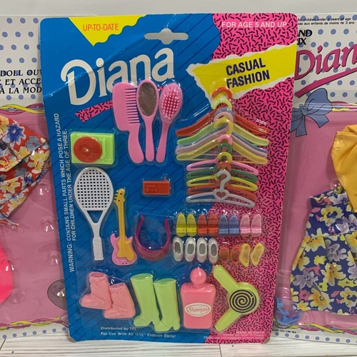 Lotto di 3 set di 3 set bambola vintage Diana NOS - Foto 4 di 11