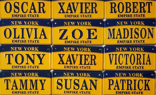 Personalisiertes New York Metall Name Fahrrad Neuheit Souvenir geprägtes Nummernschild - Bild 2 von 28