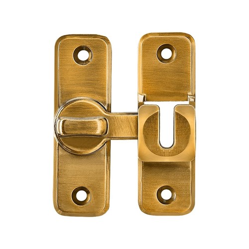 Brass Enhanced Security Flip Latch Lock Heavy Duty 90/180 Degree Barn Gate - Picture 7 of 7