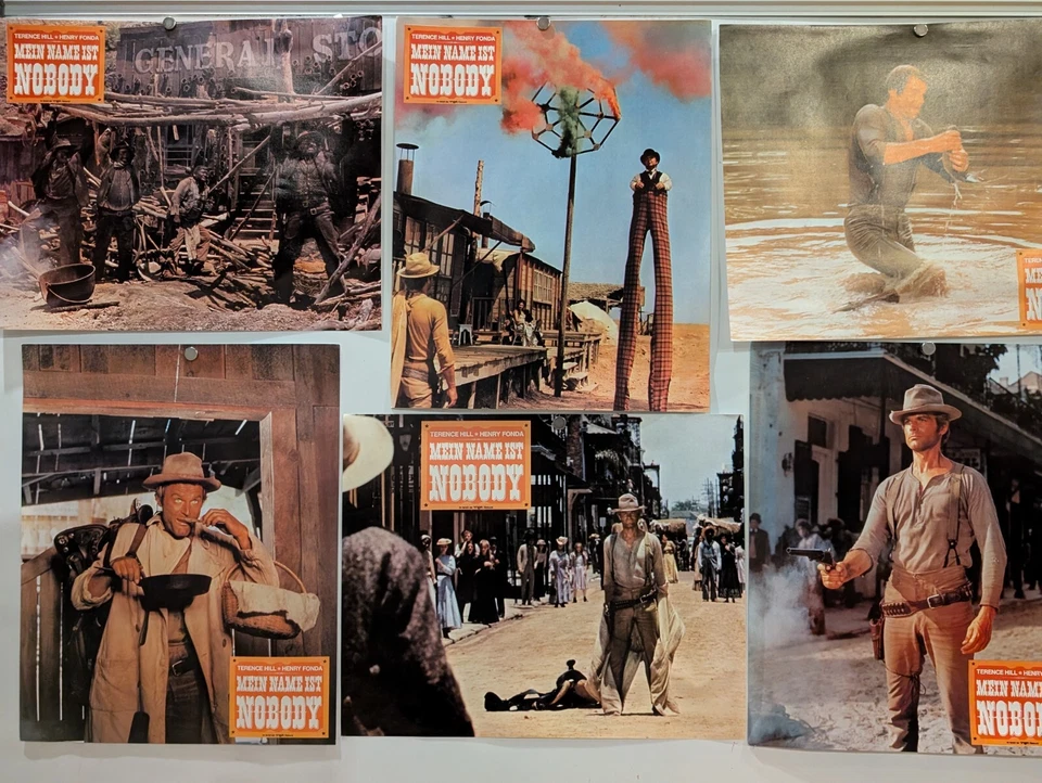 Terence Hill - MEIN NAME IST NOBODY 15  original Aushangfotos 1974 SERGIO LEONE - Bild 2 von 3