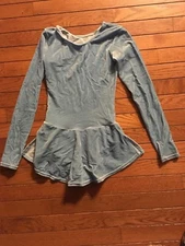 Mondor Power Blue Ice Skating outfit XL Girls 12-14 