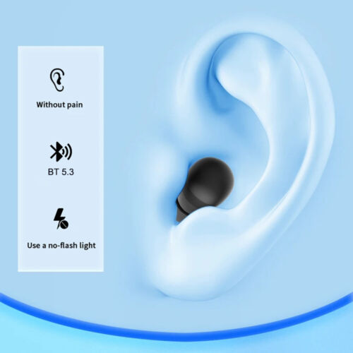 Invisible Earbuds Wireless Bluetooth Mini Ear Buds Tiny Earphones Gaming Earbuds - Picture 16 of 27