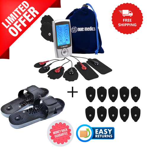 Tens Unit Massager Electrotherapy Muscle Stimulator Pain Reliever Rechargeable
