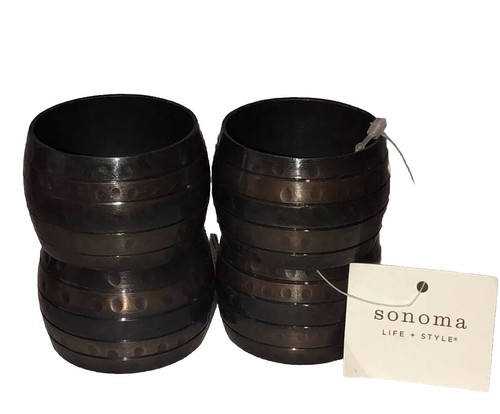 4 Serviettenringe Sonoma Metall