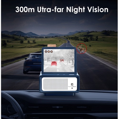 NV300 Automotive Thermal Night Vision Dashcam with 328 Yards Long Range Vision - Picture 2 of 22