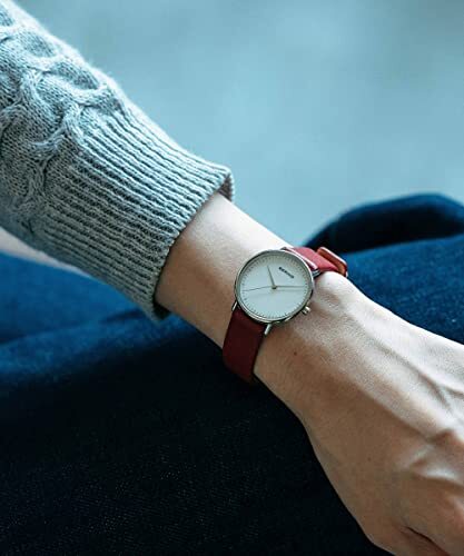 BERING Women's Quartz Watch with 2 Belts 15729-604-3H Red        - Picture 4 of 7