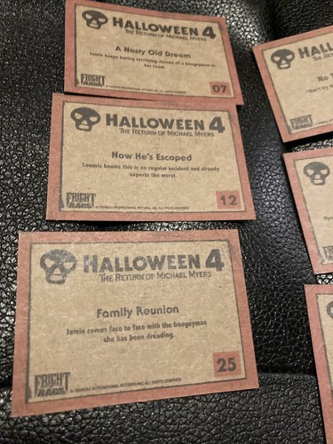 FRIGHT RAGS HALLOWEEN 4 KOMPLETT PARALLEL TRADING Karten Set 6 - Bild 10 von 12