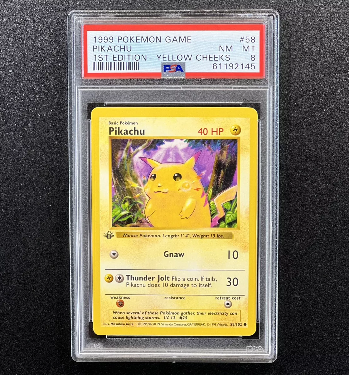 Vintage Pikachu - Base Set - 58/102 - Pokemon Card - EXC / Near