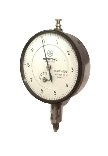 Mitutoyo 2804-10 Dial Indicator Graduation .0001 Range .050 Lug back mount