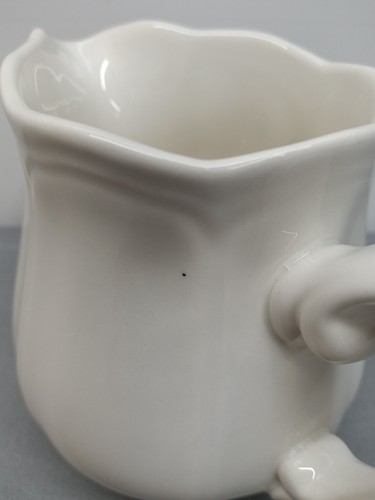Vintage Sears Federalist White Ironstone 4" Creamer Scalloped Edge Japan - Picture 15 of 15