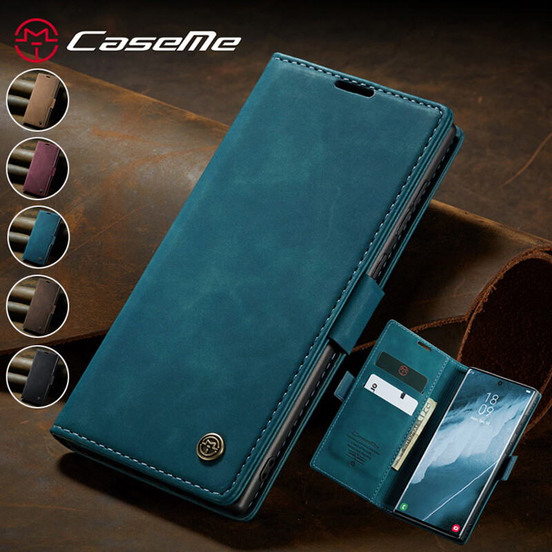 For Samsung Galaxy Note 20 Ultrs/10+ Slim Leather Wallet Case Card Flip  Cover
