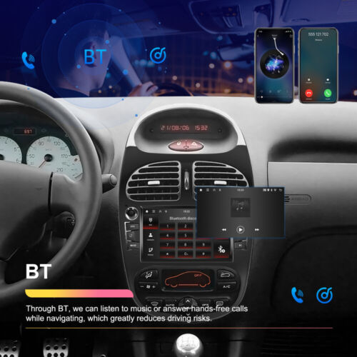 CarPlay 7" For Peugeot 206 206CC 206SW 2000-2008 Android 13 Car Stereo 2+64GB - Picture 14 of 23