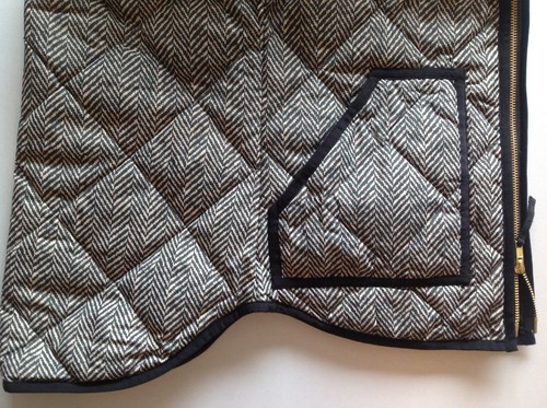 J. Crew Factory Excursion Quilted 60% Down Puffer Vest In Herringbone NWT Black - 第 4/19 張圖片
