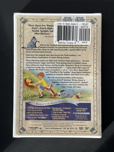 NEW! The Many Adventures of Winnie the Pooh 25th Anniversary Edition Disney DVD - Picture 3 of 5