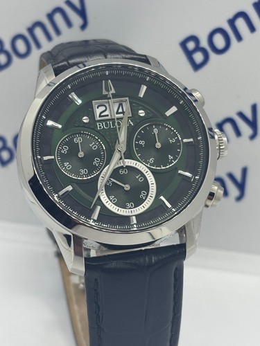 OROLOGIO BULOVA C8771091 USATO COME NUOVO COLL. SUTTON BIG DATE - Foto 2 di 2