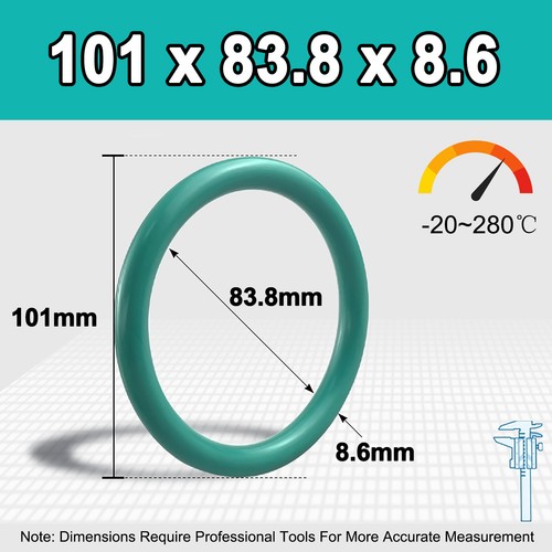Metrische Vitons Gummi FKM O-Ring Dichtungen 8,6 mm Querschnitt 19,8 mm - 982,8 mm Innendurchmesser - Bild 35 von 168