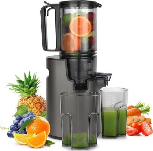 Electric Juicer Slow Juicer Machine for Whole Fruits and Vegetables, Cold Press - Picture 2 of 9