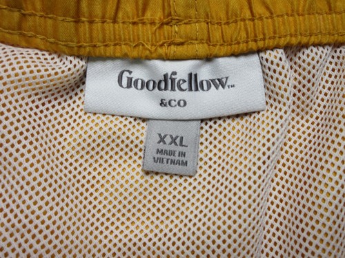 Goodfellow & Co Yellow Mesh Lining 7" Inseam Swim Shorts Trunks Men's SZ XXL NWT - Picture 5 of 7