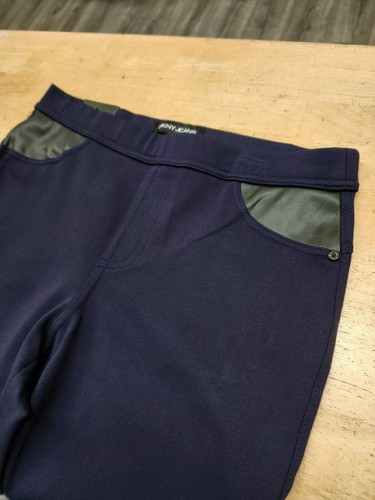 Ladies Stretch DKNY Ponte Leggings Pants Black/Blue/Charcoal/Maroon #1140410 - Picture 13 of 18