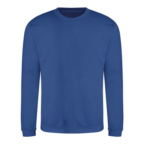 Mens Plain Sweatshirt Crew Neck Jumper Top Sweater Casual Sweat Top Ladies AWDis - Picture 36 of 43