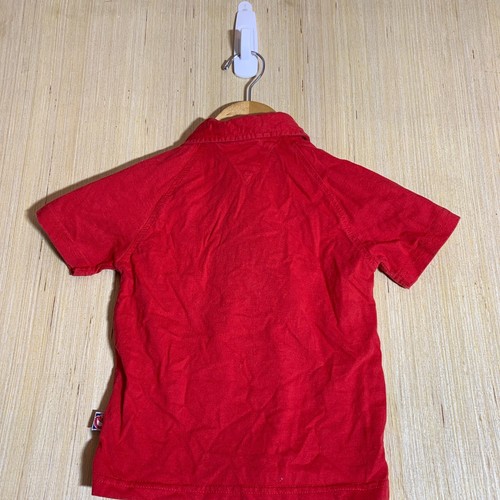 VTG Sesame Street Polo Shirt Youth 3T Red Short Sleeve Boy's Pullover logo Y2K - Picture 12 of 13