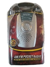 NEW SENTRY PR799 AM/FM POCKET RADIO w B/UILT-IN SPEAKER F30