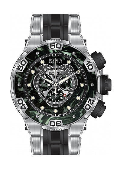 NEW INVICTA RESERVE 37264 CARBON HAWK SWISS CHRONOGRAPH BLACK