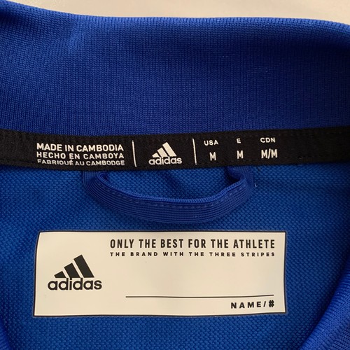 Kansas Jayhawks Jacket Mens Medium Adidas Woven Blue H50601 Full Zip New NWT $85 - Picture 3 of 11