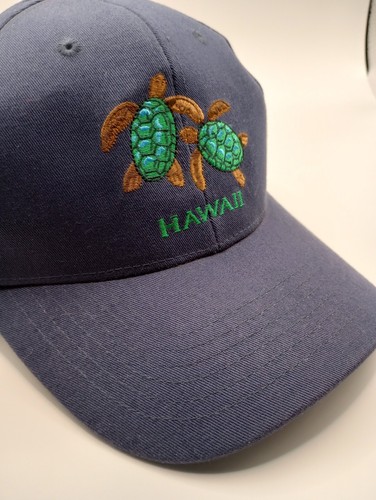 Ropa de surf clásicos hawaianos sombrero gorra azul marino talla única Tortugas bordadas de algodón - Imagen 6 de 11