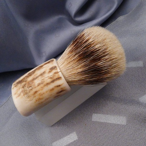 Rasierpinsel - OMEGA - Silberspitz Dachshaar - MADE IN ITALIA - NEU! - Bild 3 von 6