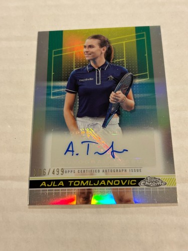2024 Topps Chrome Tennis AJLA TOMLJANOVIC 106/499 REFRACTOR AUTO SP