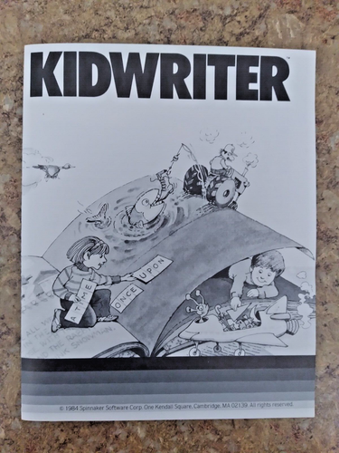 IBM PC Game Spinnaker Kidwriter 5.25 Floppy Disk VTG DOS - Picture 9 of 11