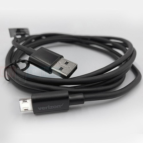 Original Verizon Black 6FT micro-USB Charge Data Cable w/LED for Galaxy S7/S6/S4 - Picture 4 of 4