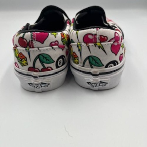 NEW Vans Sneakers Slip On Shoes Graphic All Over Tattoo Print Mens 6 Women’s 7. - Picture 4 of 9