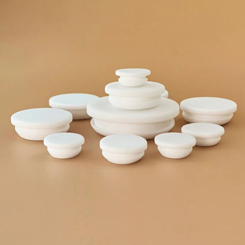 Silicone Rubber Snap-On Hole Plugs Stoppers White Ø 2.5mm - 60.6mm Tube Inserts - Picture 4 of 12