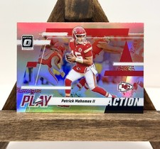 2023-24 Donruss Optic Patrick Mahomes Play Action Silver Prizm. Chiefs